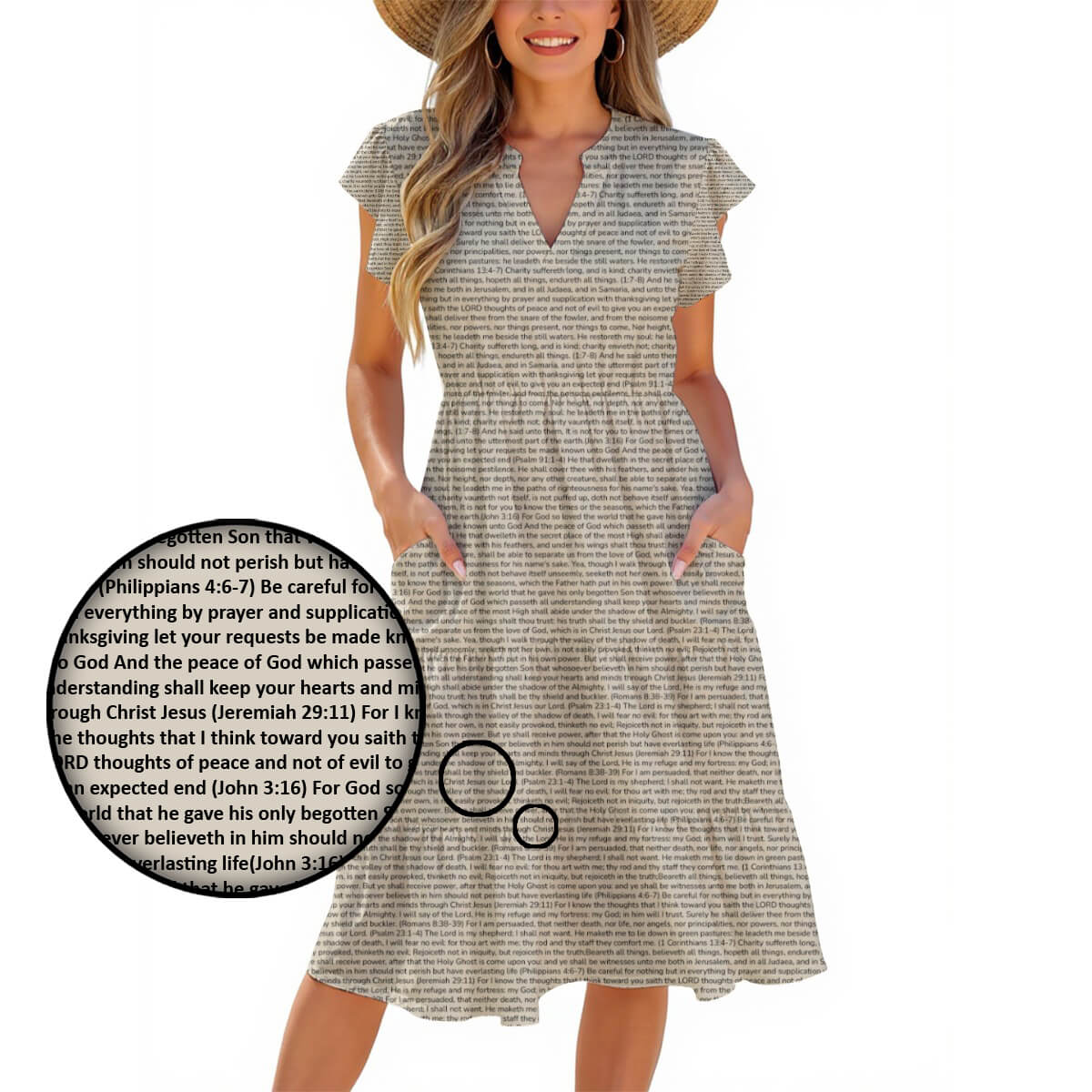 Personalized Women's Midi Dress