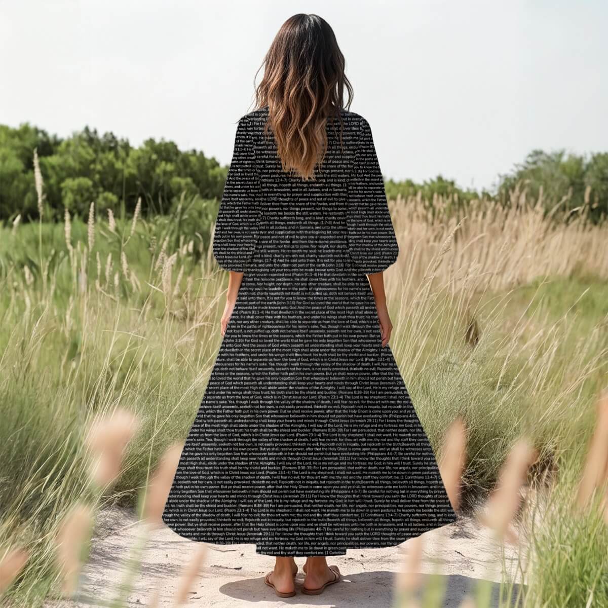 Personalized Women's 3/4 Sleeve Dress