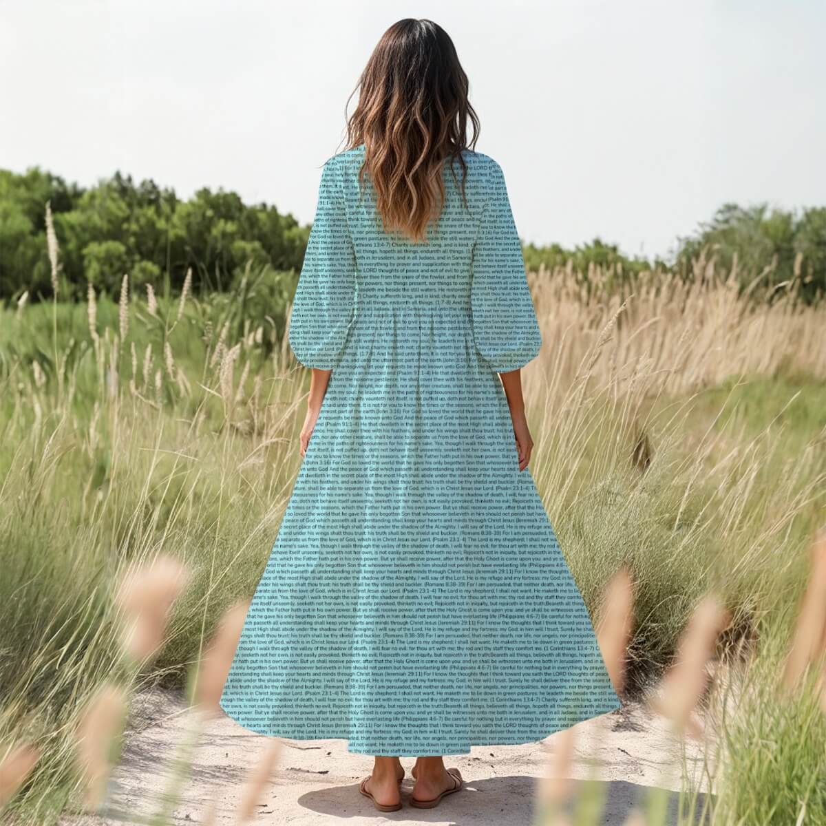 Personalized Women's 3/4 Sleeve Dress