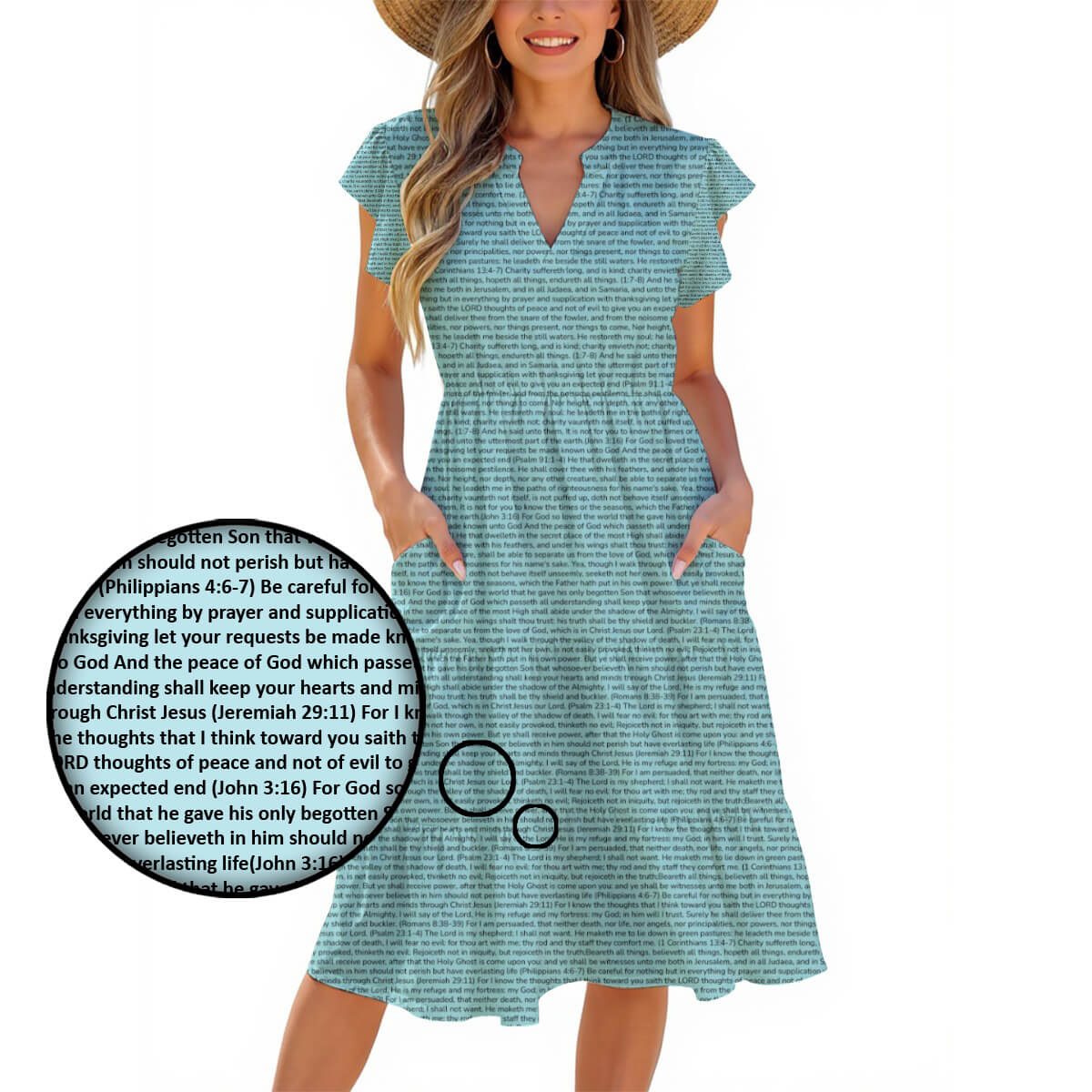 Personalized Women's Midi Dress