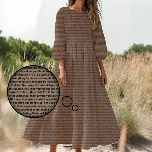 Personalized Women's 3/4 Sleeve Dress