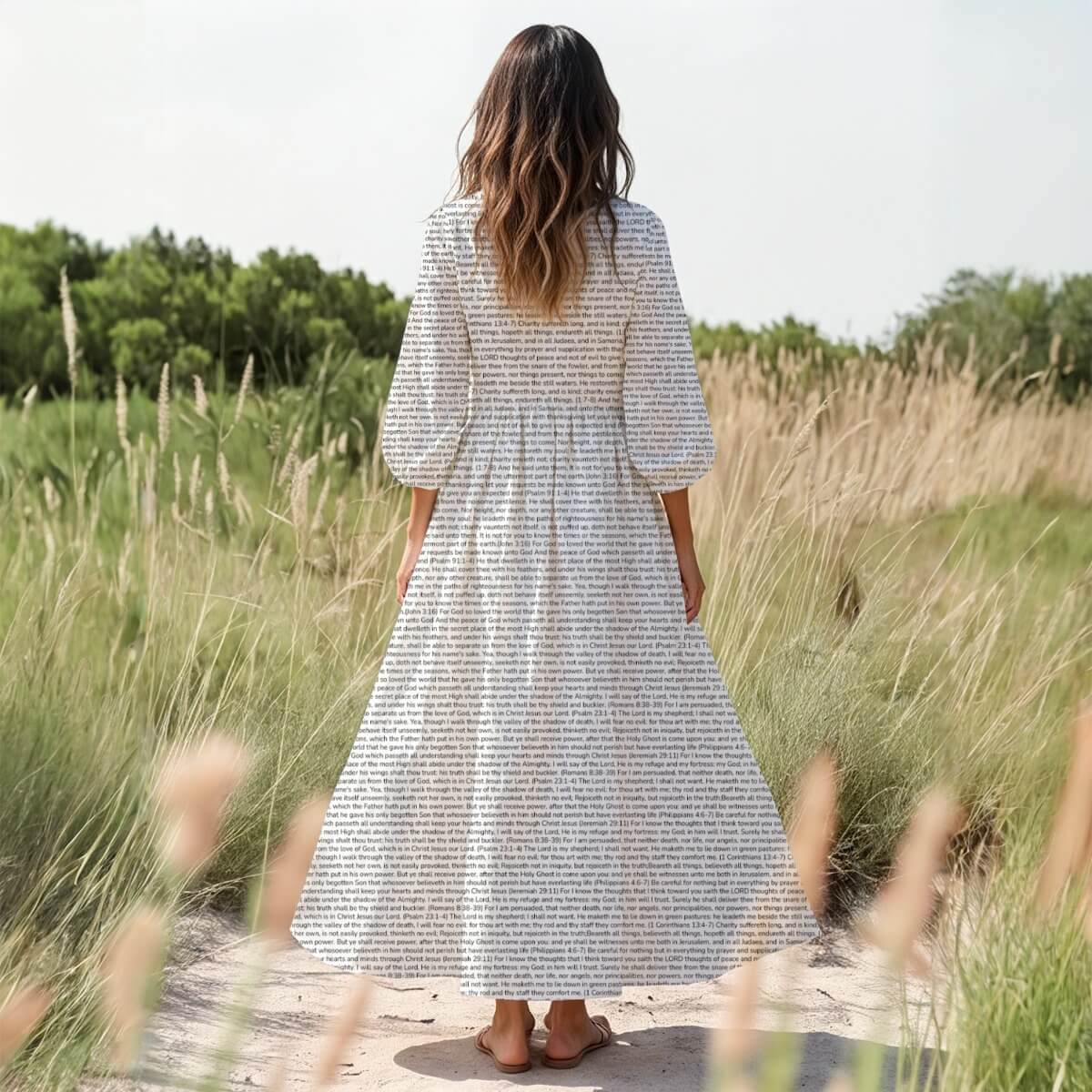 Personalized Women's 3/4 Sleeve Dress