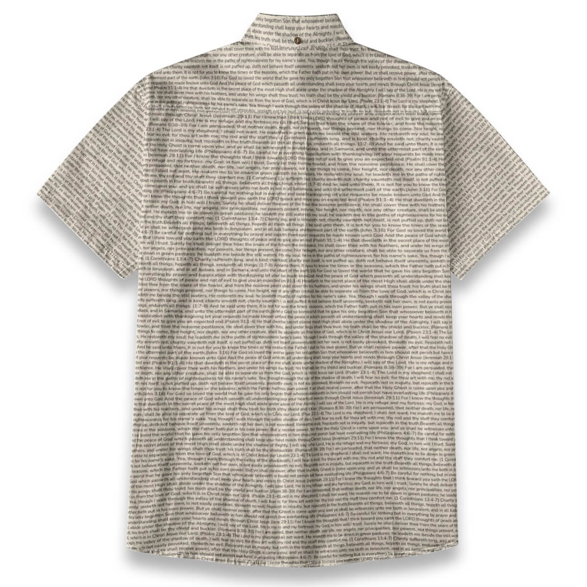 Personalized Men's Linen Textured Cotton Short Sleeve Shirt