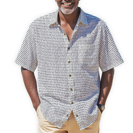 Personalized Men's Cotton Hawaiian Shirt