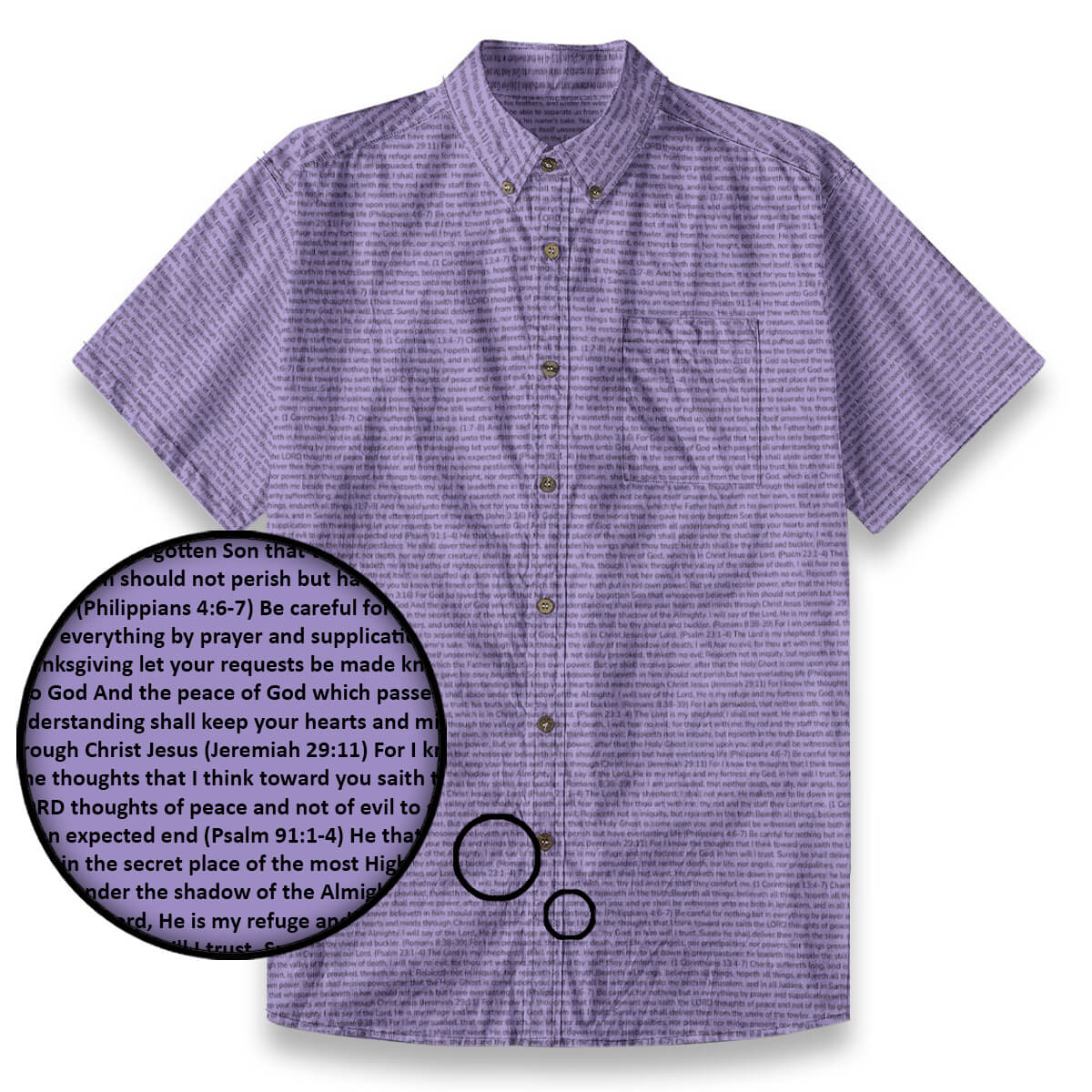 Personalized Men's Linen Textured Cotton Short Sleeve Shirt