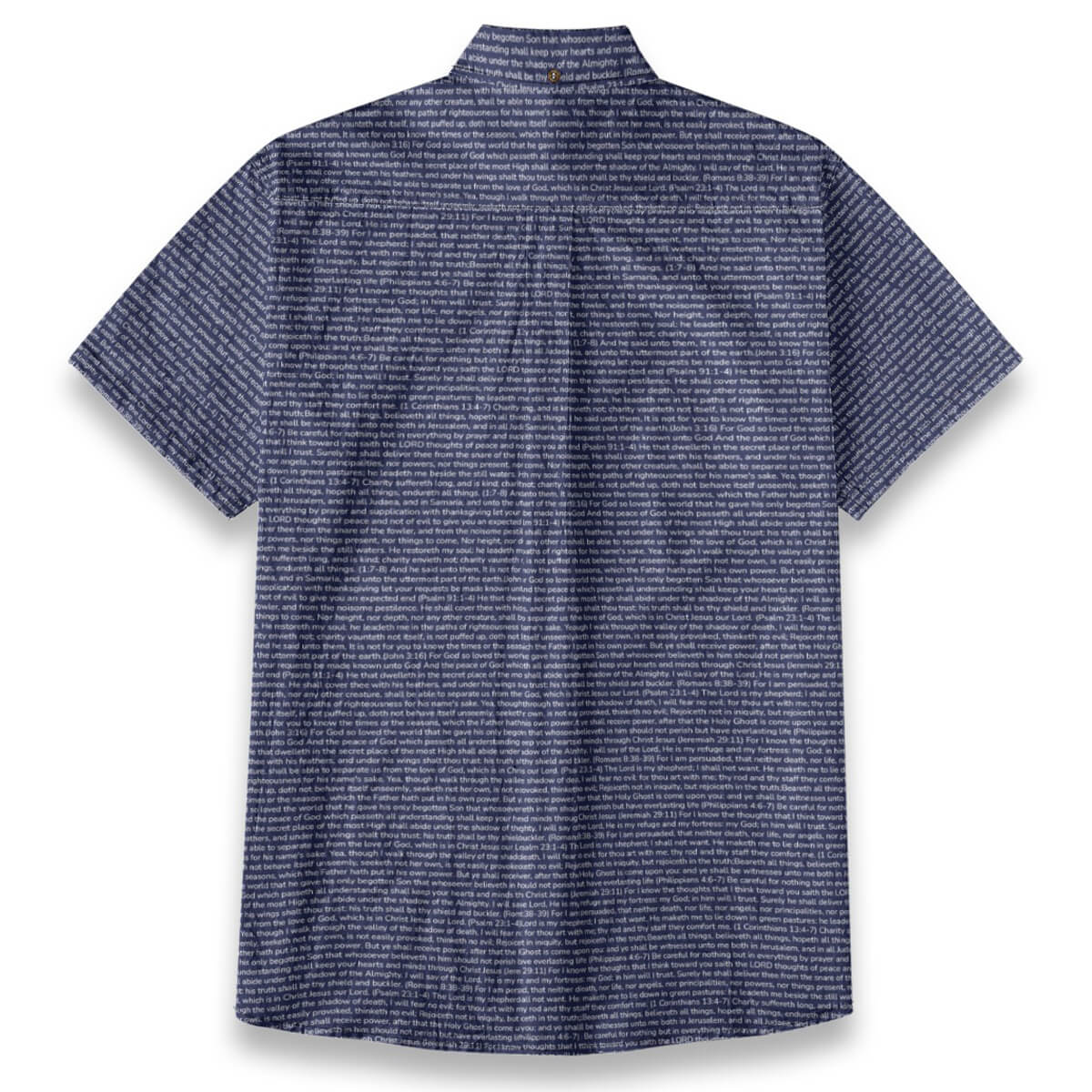 Personalized Men's Linen Textured Cotton Short Sleeve Shirt