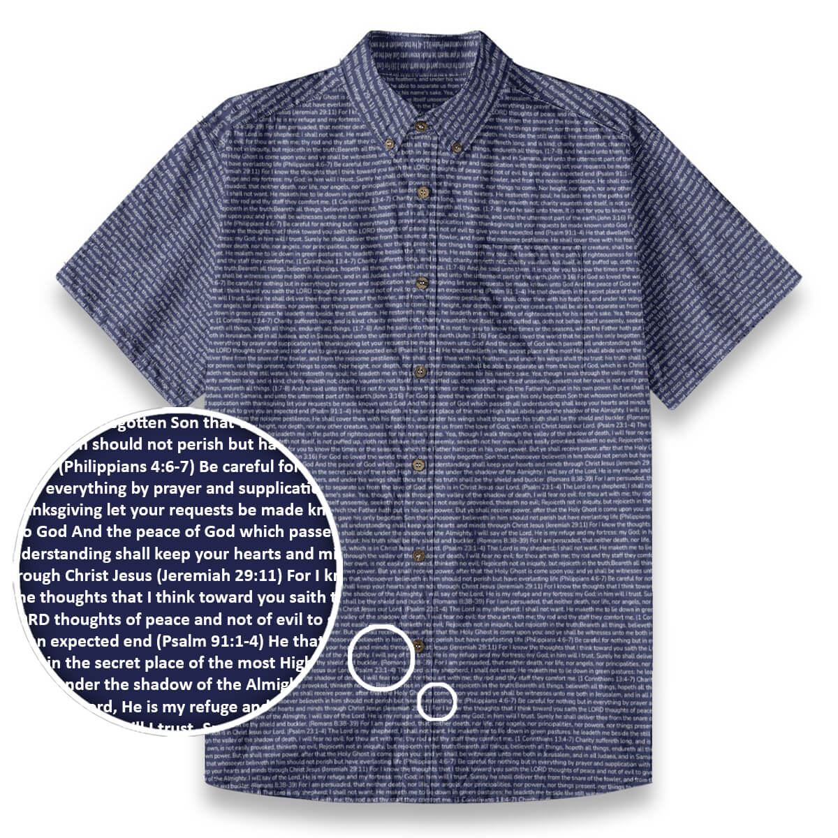 Personalized Men's Linen Textured Cotton Short Sleeve Shirt