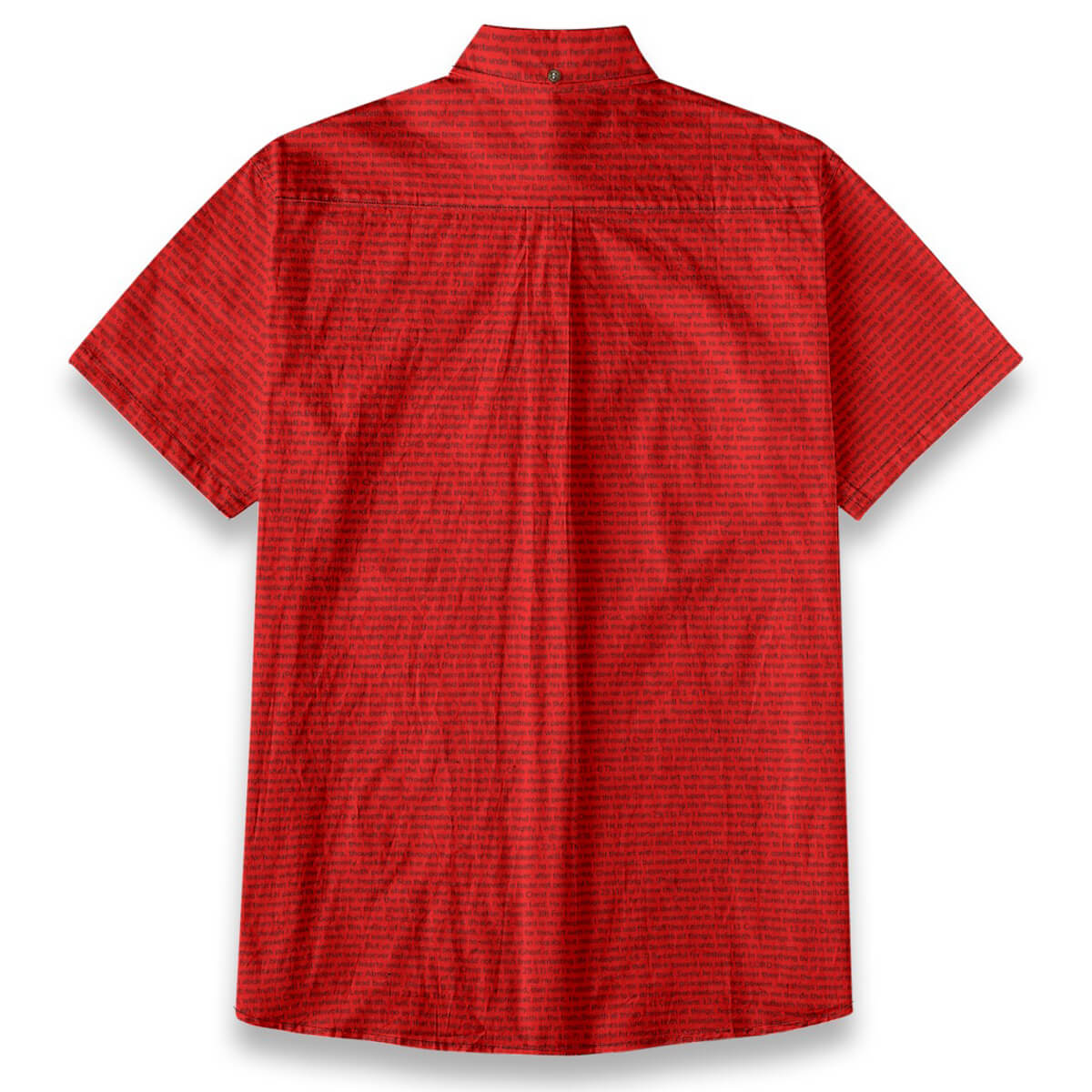 Personalized Men's Linen Textured Cotton Short Sleeve Shirt