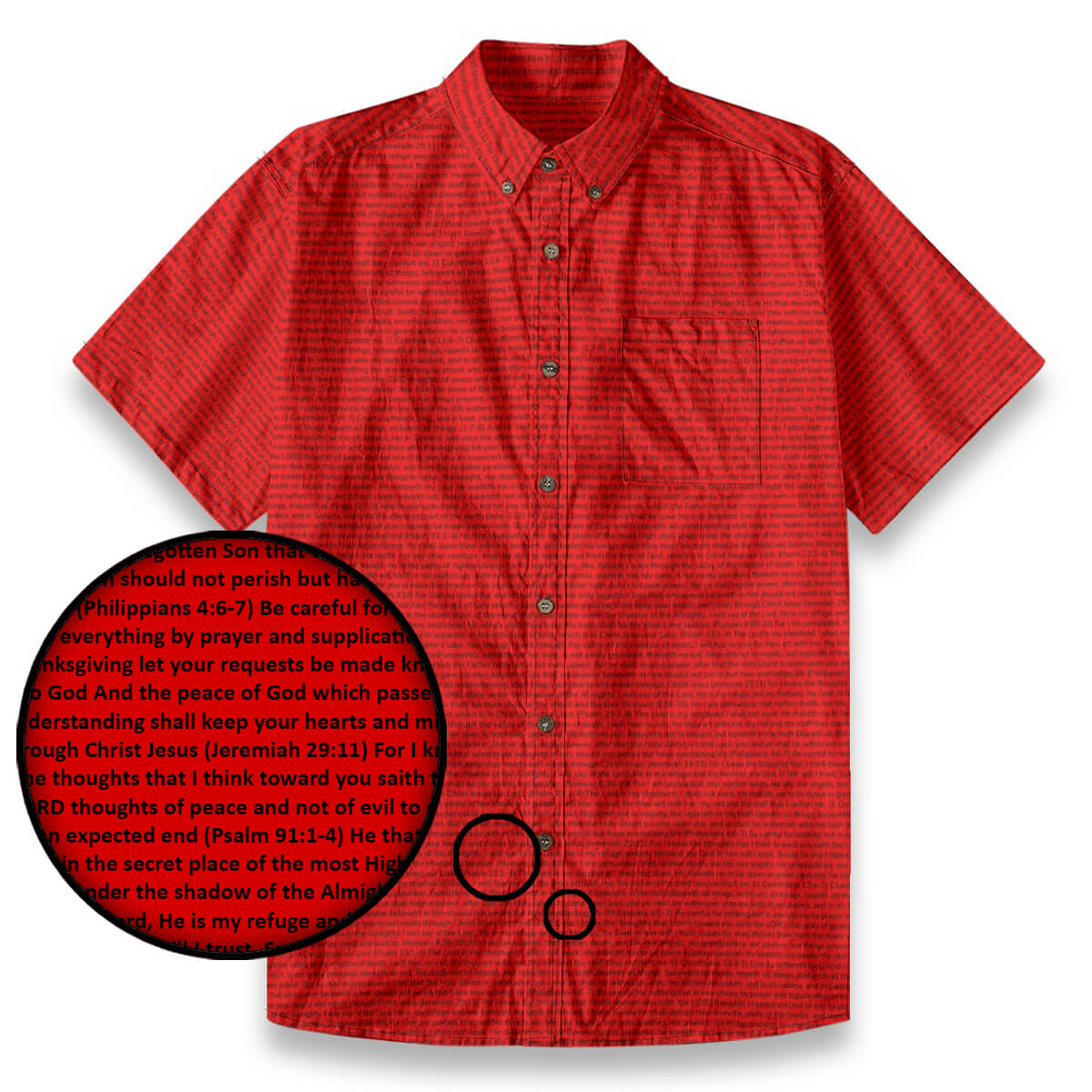 Personalized Men's Linen Textured Cotton Short Sleeve Shirt