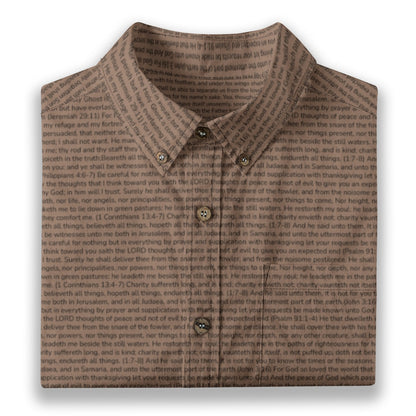 Personalized Men's Linen Textured Cotton Short Sleeve Shirt