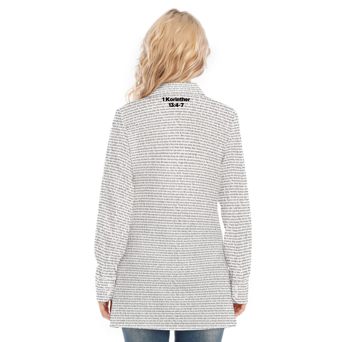 1 Korinther 13:4,7 Langarm-Shirt für Frauen