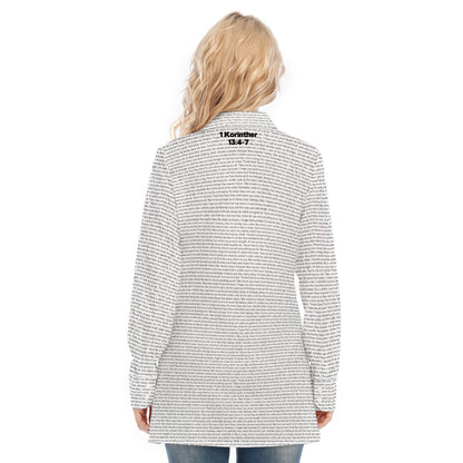 1 Korinther 13:4,7 Langarm-Shirt für Frauen