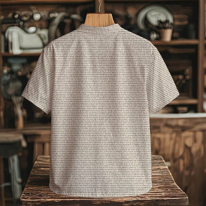 Personalized Men's Henley Short Sleeve Shirt