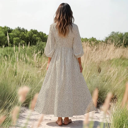 Personalized Women's 3/4 Sleeve Dress