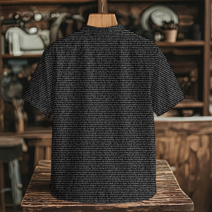 Personalized Men's Henley Short Sleeve Shirt