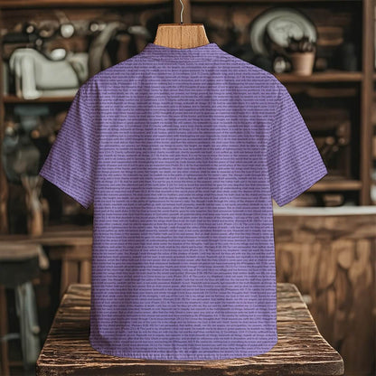 Personalized Men's Henley Short Sleeve Shirt