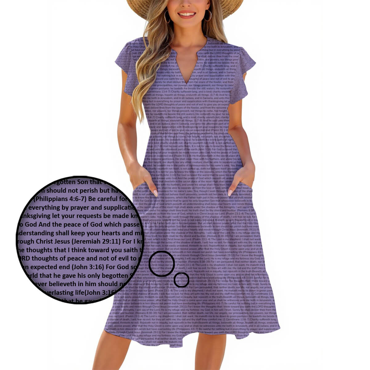 Personalized Women's Midi Dress