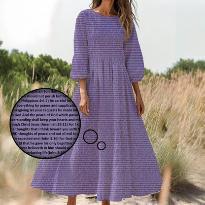 Personalized Women's 3/4 Sleeve Dress