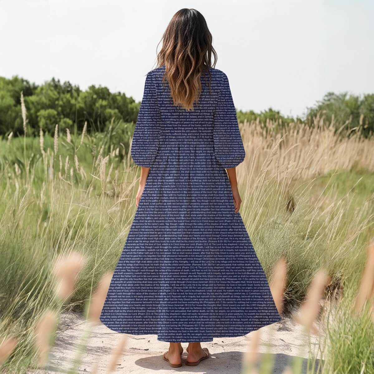 Personalized Women's 3/4 Sleeve Dress