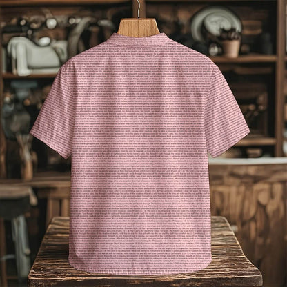 Personalized Men's Henley Short Sleeve Shirt