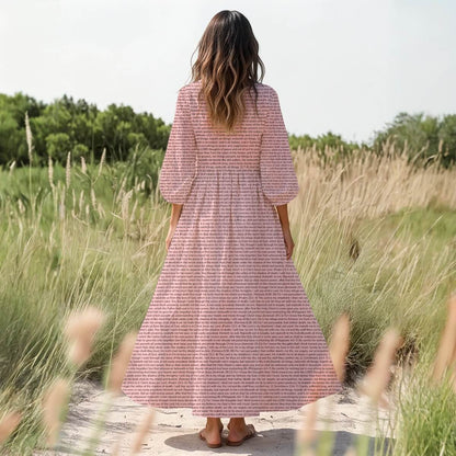 Personalized Women's 3/4 Sleeve Dress