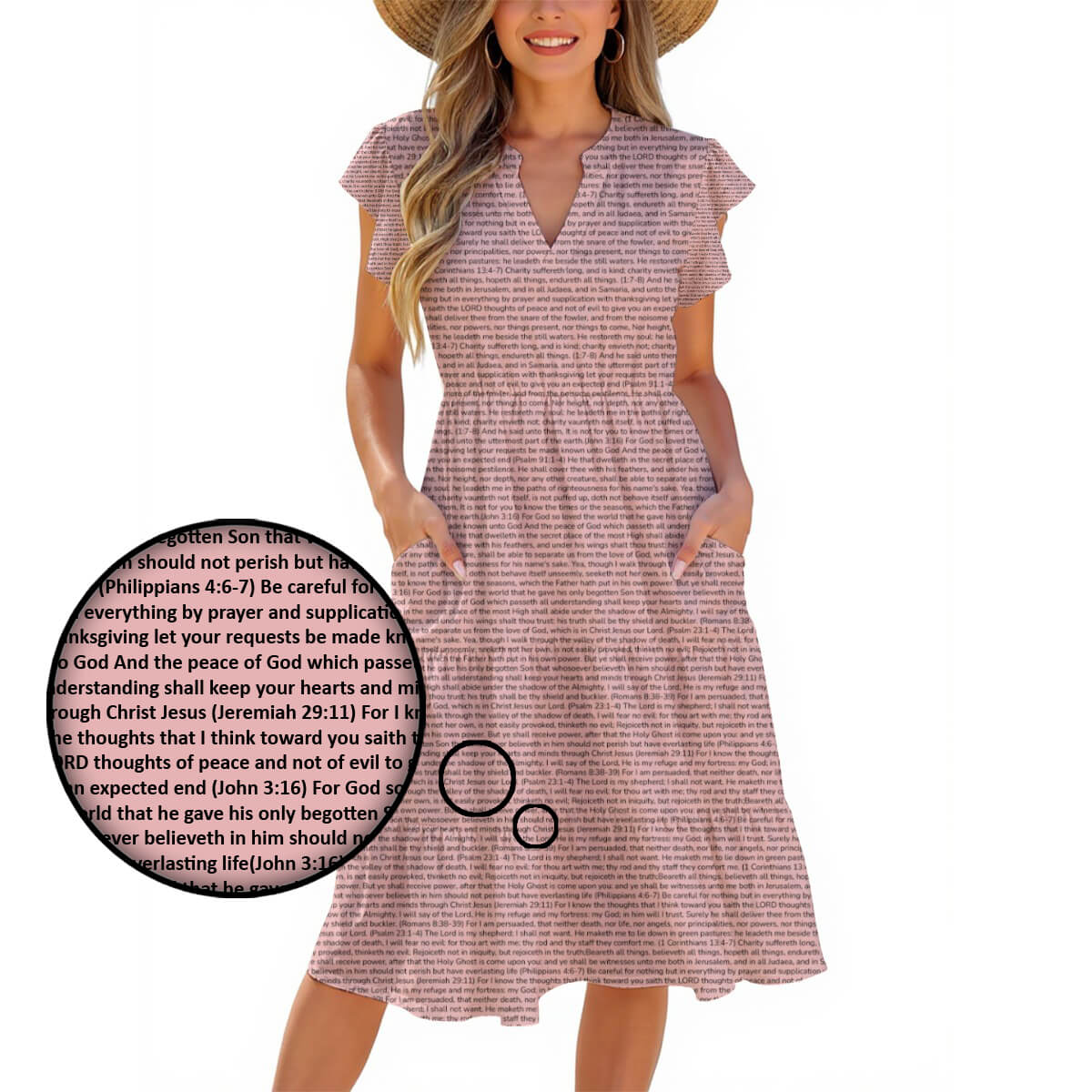 Personalized Women's Midi Dress