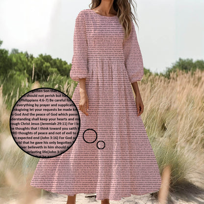 Personalized Women's 3/4 Sleeve Dress