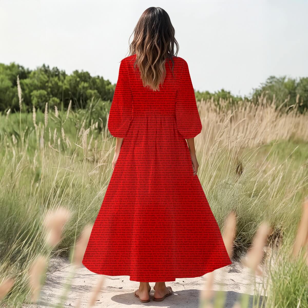 Personalized Women's 3/4 Sleeve Dress