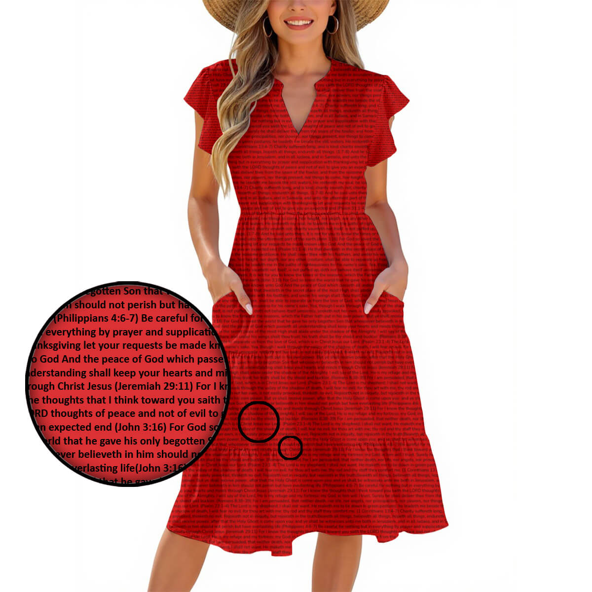 Personalized Women's Midi Dress
