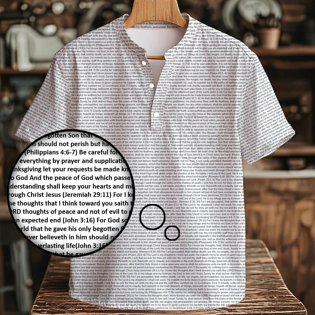 Personalized Men's Henley Short Sleeve Shirt