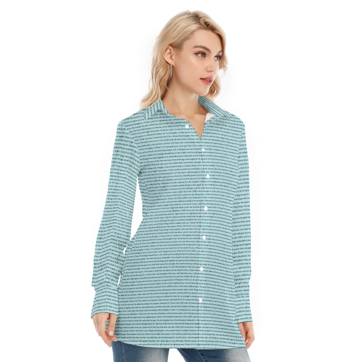 1 Korinther 13:4,7 Langarm-Shirt für Frauen
